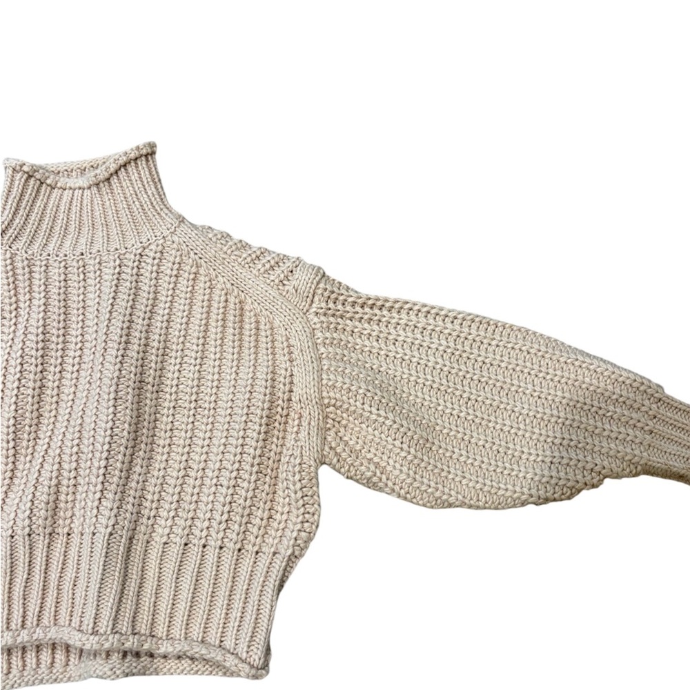 chunky knit sweater blush woman’s size small
